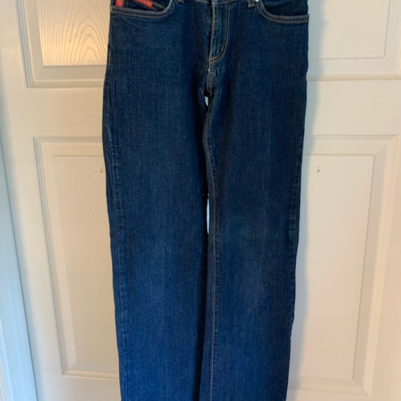 *** Hot Kiss boot cut jeans. 3 front pockets. Front zipper & 2 snaps. - Picture 3 of 6